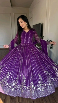 Antique Fashion 1 Launching New Festival Long Gown  Duptta - M, colour 2