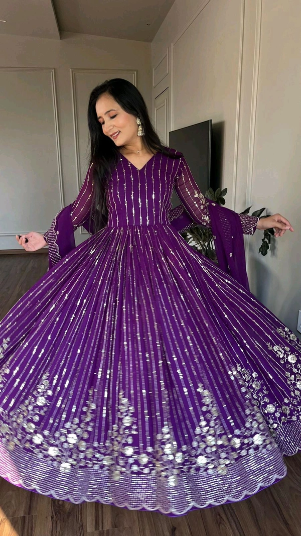 Antique Fashion 1 Launching New Festival Long Gown  Duptta - M, colour 2