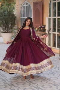 Antique Fashion 1 PREMIUM DESIGNER READYMADE GOWN COLLECTIONS - colour 1, XL