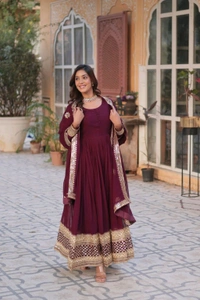 Antique Fashion 1 PREMIUM DESIGNER READYMADE GOWN COLLECTIONS - colour 1, 2XL