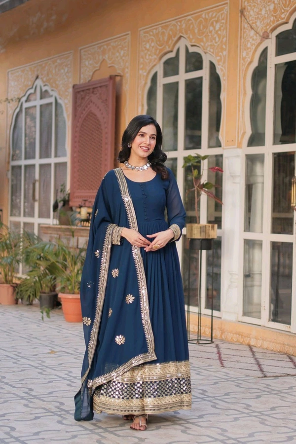 Antique Fashion 1 PREMIUM DESIGNER READYMADE GOWN COLLECTIONS - colour 2, M