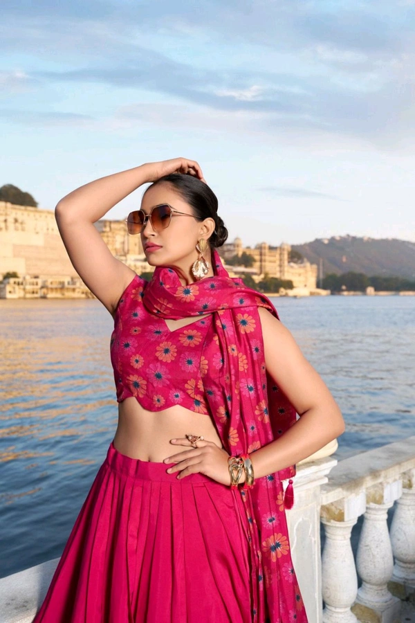 Antique Fashion 1 Lehenga Choli Collection  - colour 2, Unstitched Blouse