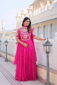 Antique Fashion 1 Designer Gown With Dupatta  - colour 1, M