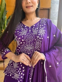 Antique Fashion 1 Designer Gown With Dupatta  - colour 2, M