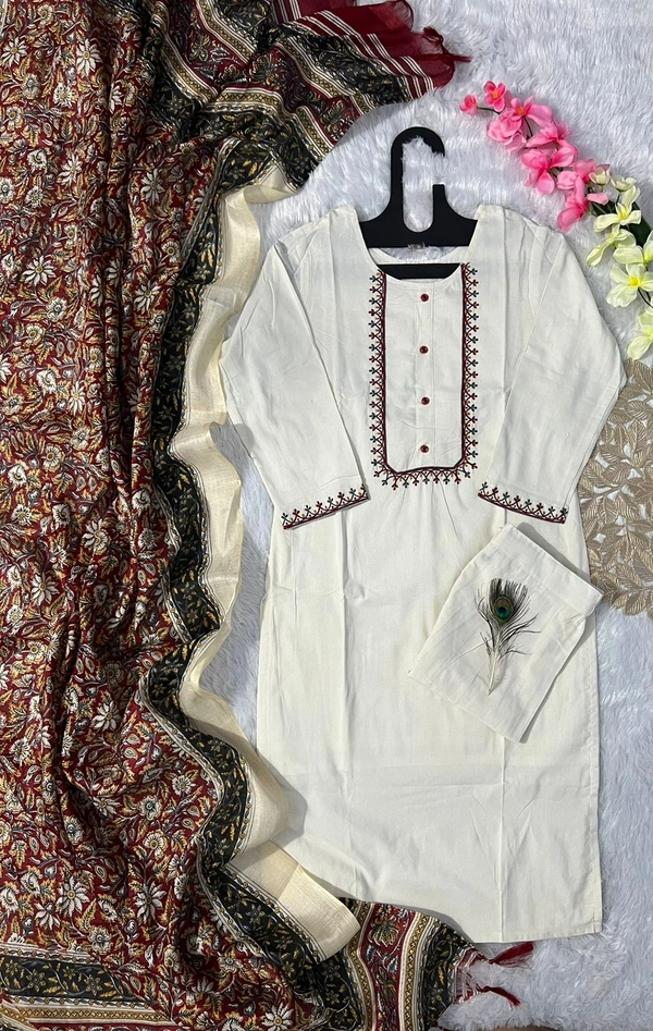 Antique Fashion 1 kurti pant collection  - L