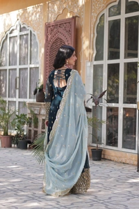 Antique Fashion 1 READYMADE GOWN + DUPPTA COLLECTIONS - M