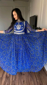 Antique Fashion 1 Designer Gown With Dupatta  - XL