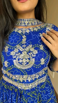 Antique Fashion 1 Designer Gown With Dupatta  - XL