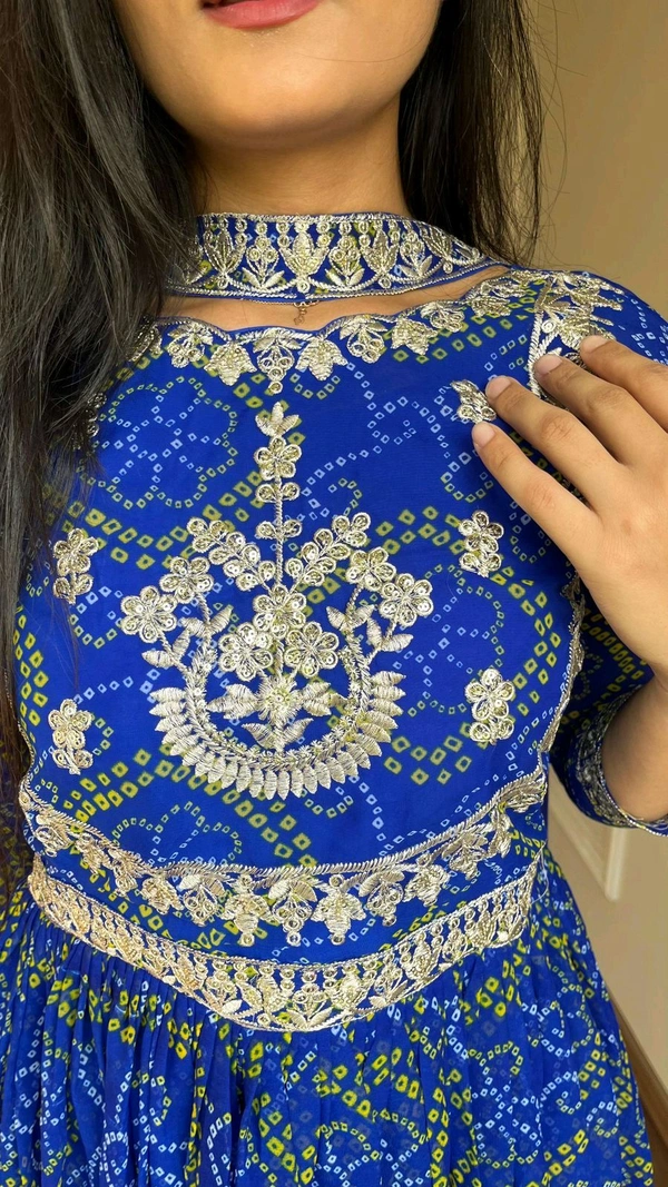 Antique Fashion 1 Designer Gown With Dupatta  - XL