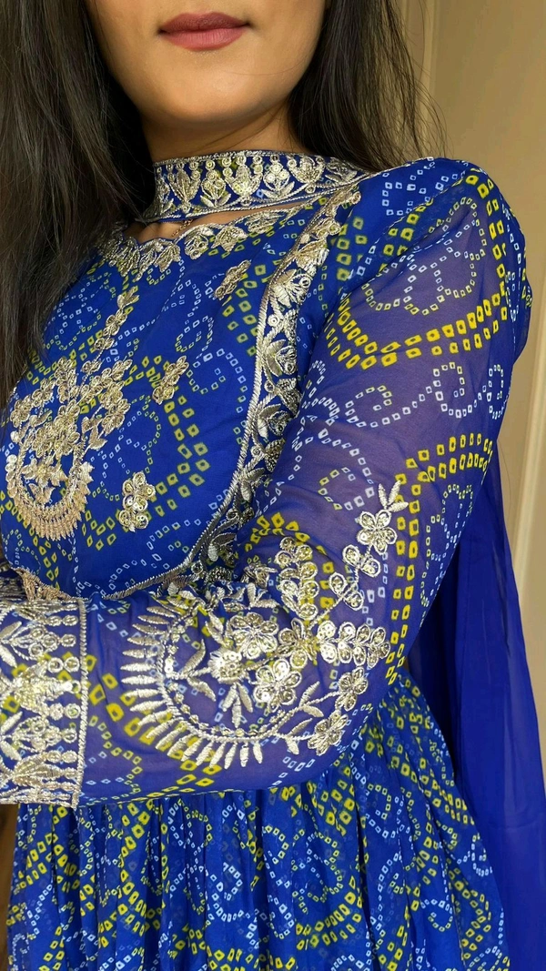 Antique Fashion 1 Designer Gown With Dupatta  - XL