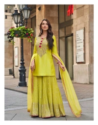 Antique Fashion 1 Designer Kurti plazoo Set  - S