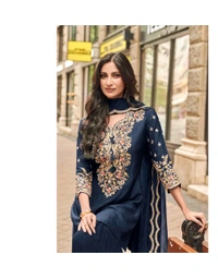 Antique Fashion 1 Designer Kurti plazoo Set  - M
