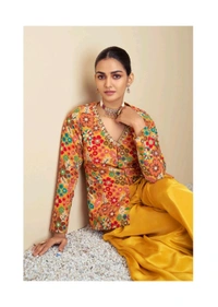 Antique Fashion 1 Top Plazo Set Collection  - M