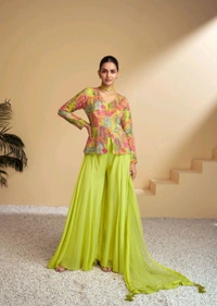 Antique Fashion 1 Top Plazo Set Collection  - L