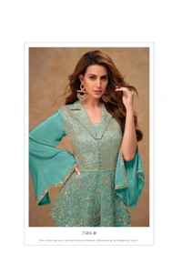 Antique Fashion 1 Kurti Plazo Set  - colour 1, M