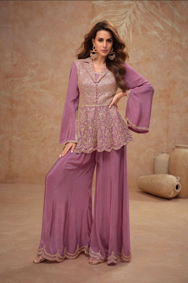Antique Fashion 1 Kurti Plazo Set  - colour 2, S