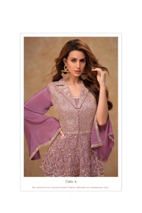 Antique Fashion 1 Kurti Plazo Set  - colour 2, S