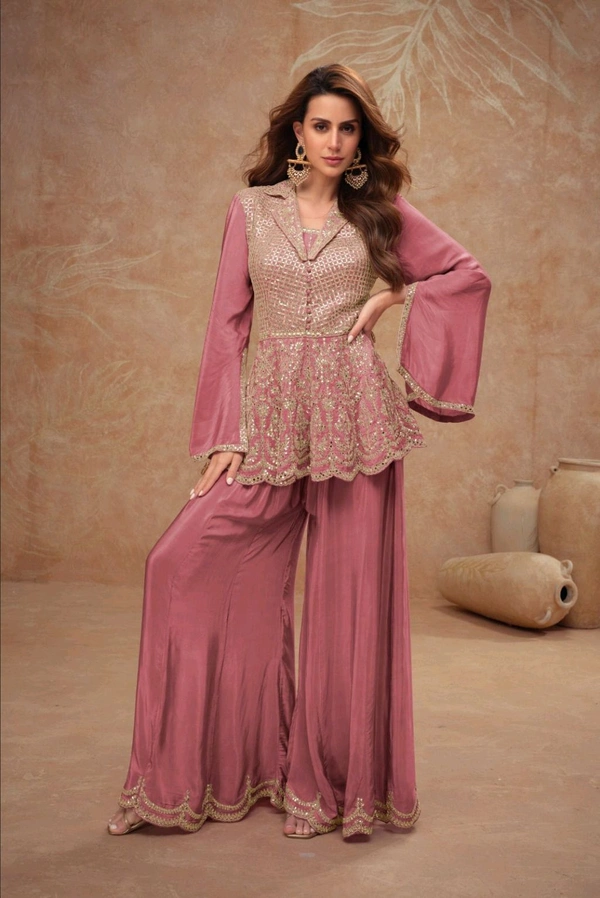 Antique Fashion 1 Kurti Plazo Set  - colour 3, M