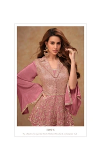 Antique Fashion 1 Kurti Plazo Set  - colour 3, M