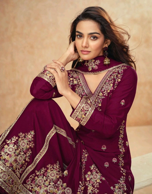 Antique Fashion 1 Kurti Plazo Set Collection  - M, colour 3