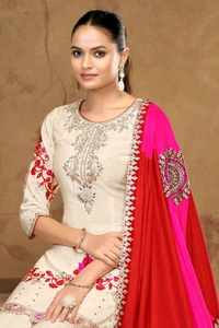 Antique Fashion 1 Designer Kurti Plazo Set - M