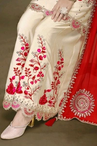 Antique Fashion 1 Designer Kurti Plazo Set - L
