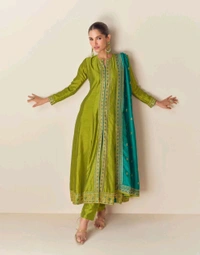 Antique Fashion 1 Designer Anarkali Suit Set  - S, colour 1