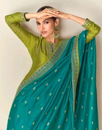 Antique Fashion 1 Designer Anarkali Suit Set  - S, colour 1