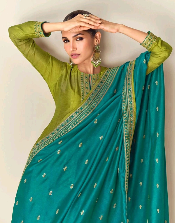 Antique Fashion 1 Designer Anarkali Suit Set  - S, colour 1