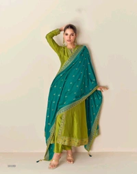 Antique Fashion 1 Designer Anarkali Suit Set  - M, colour 1