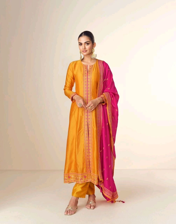 Antique Fashion 1 Designer Anarkali Suit Set  - S, colour 2