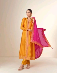 Antique Fashion 1 Designer Anarkali Suit Set  - S, colour 2