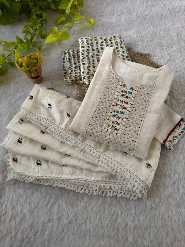 Antique Fashion 1 Kurti Pant Collection  - M