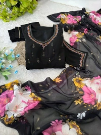 Antique Fashion 1 Kurti Pant Dupatta Collection  - L
