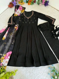 Antique Fashion 1 Kurti Pant Dupatta Collection  - L