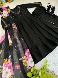 Antique Fashion 1 Kurti Pant Dupatta Collection  - L