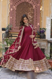 Antique Fashion 1 Gown With Dupatta Collection  - colour 2, 2XL
