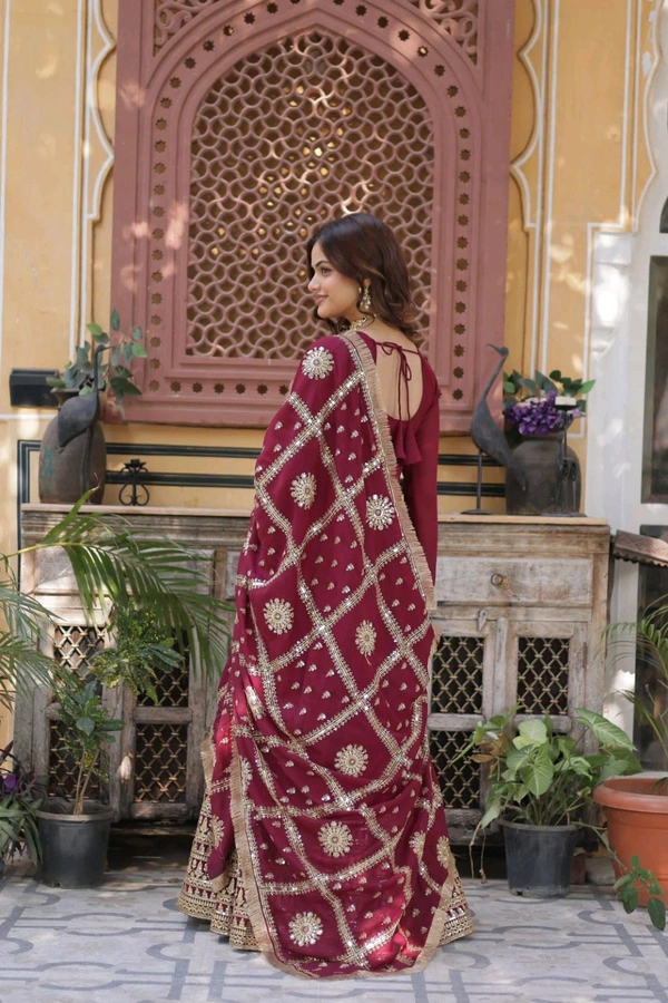 Antique Fashion 1 Gown With Dupatta Collection  - colour 2, 2XL
