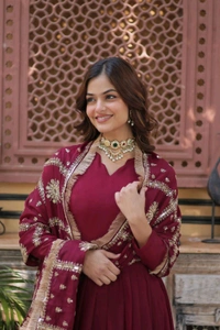 Antique Fashion 1 Gown With Dupatta Collection  - colour 2, 2XL