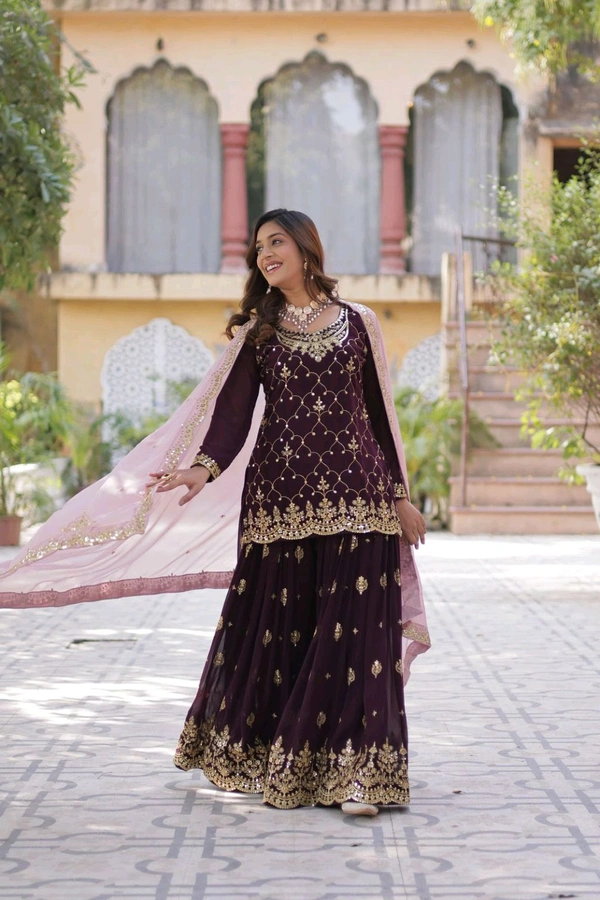 Antique Fashion 1 Kurti Plazo Set Collection  - XL, colour 2