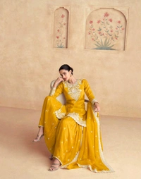 Antique Fashion 1 Kurti Plazo Set Collection  - XL