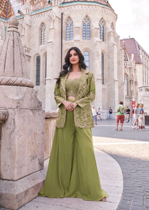 Antique Fashion 1 Kurti Plazo Set  - colour 3