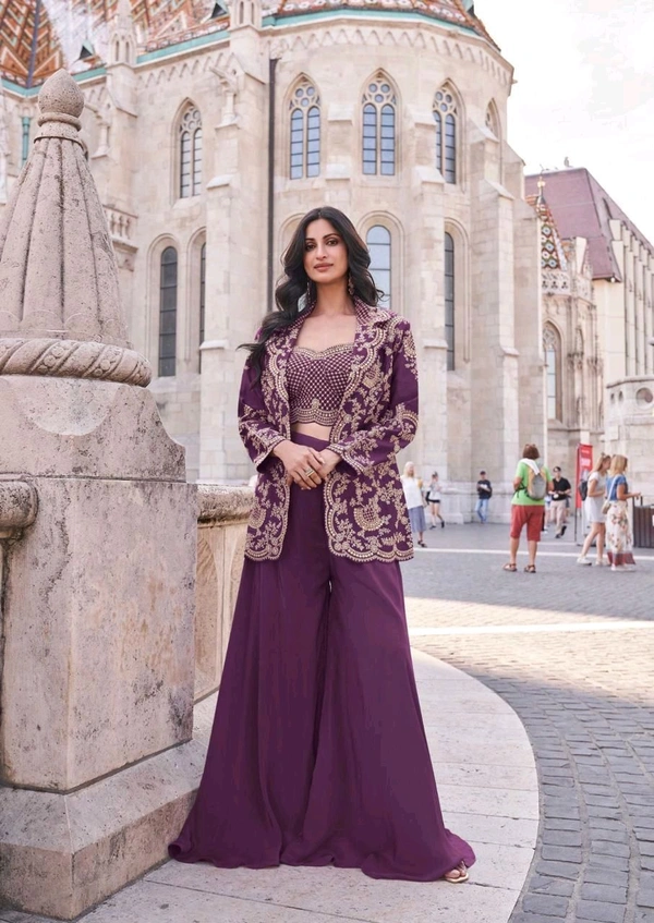 Antique Fashion 1 Kurti Plazo Set  - colour 4