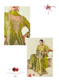 Antique Fashion 1 Top Plazo Set  - colour 1, XL
