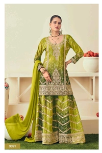 Antique Fashion 1 Top Plazo Set  - colour 1, XL