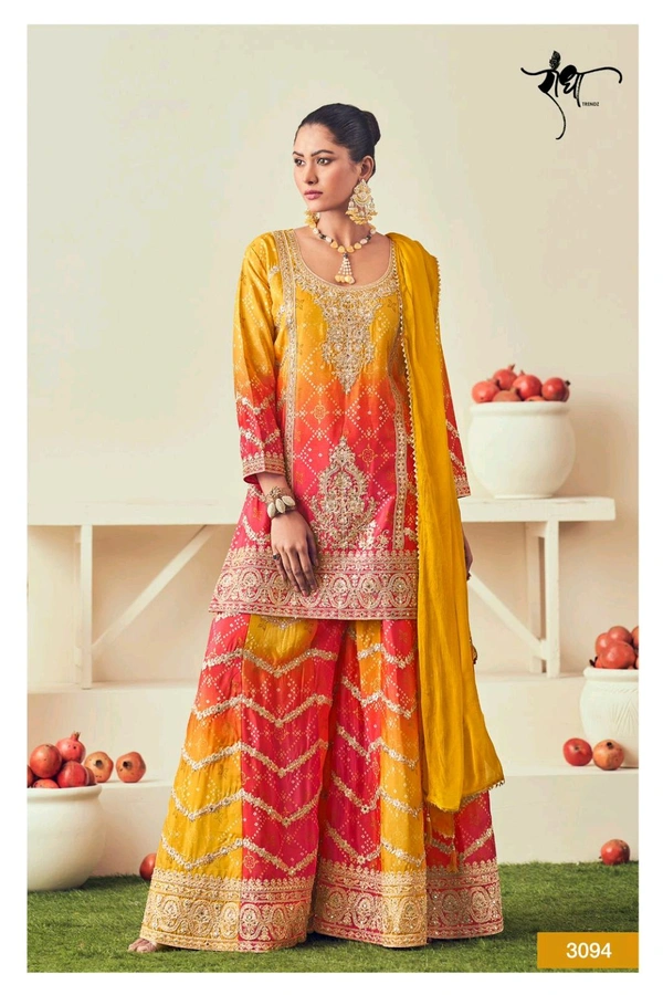 Antique Fashion 1 Top Plazo Set  - colour 2, L