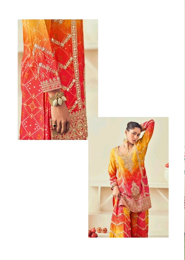 Antique Fashion 1 Top Plazo Set  - colour 2, L