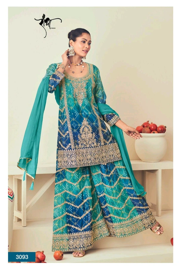 Antique Fashion 1 Top Plazo Set  - colour 3, M