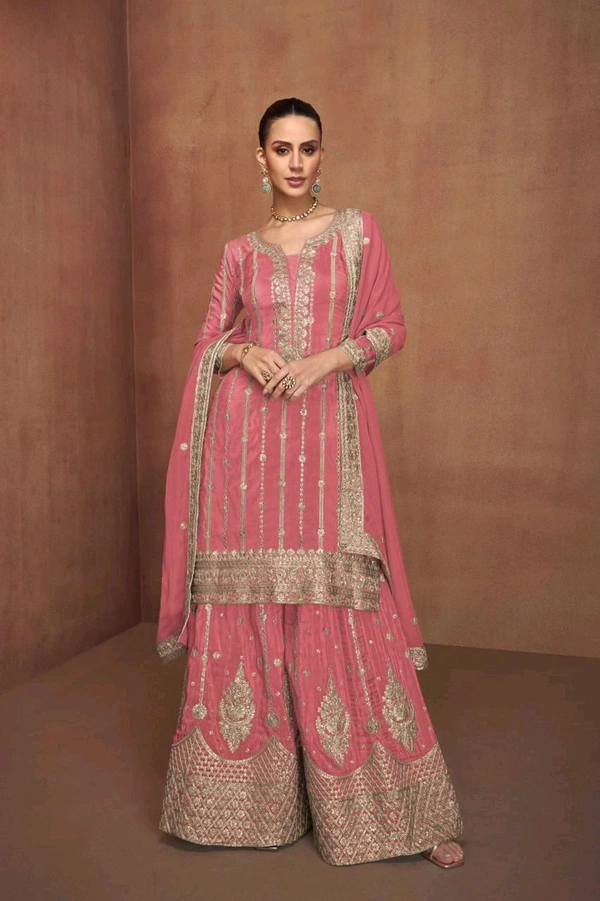 Antique Fashion 1 Designer Kurti Plazo Set  - M, colour 2
