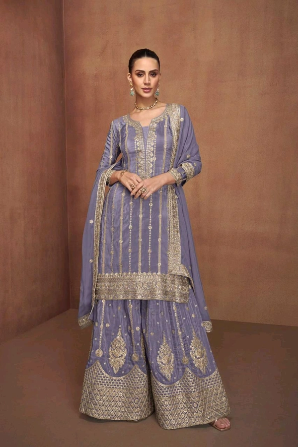 Antique Fashion 1 Designer Kurti Plazo Set  - S, colour 4